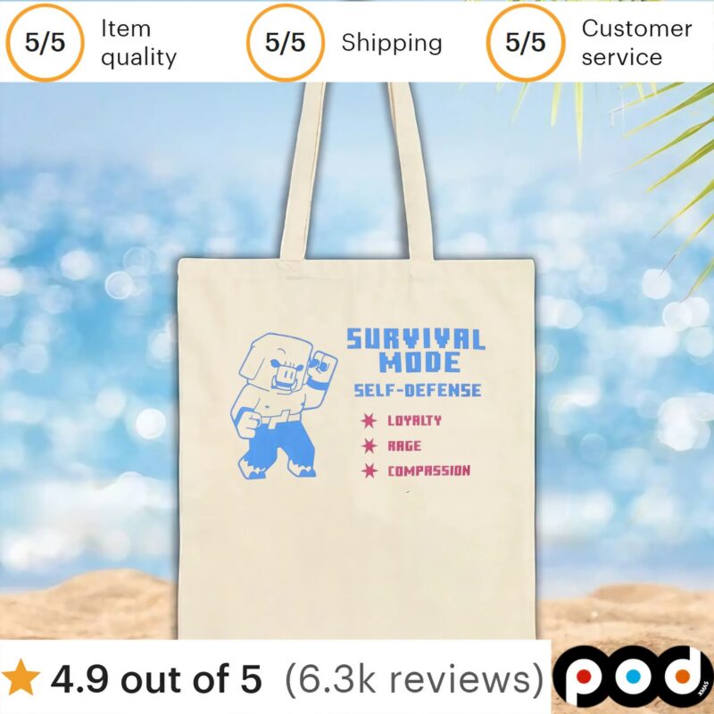Minecraft Survival Mode Self Defense Loyalty Rage Compassion T Shirt