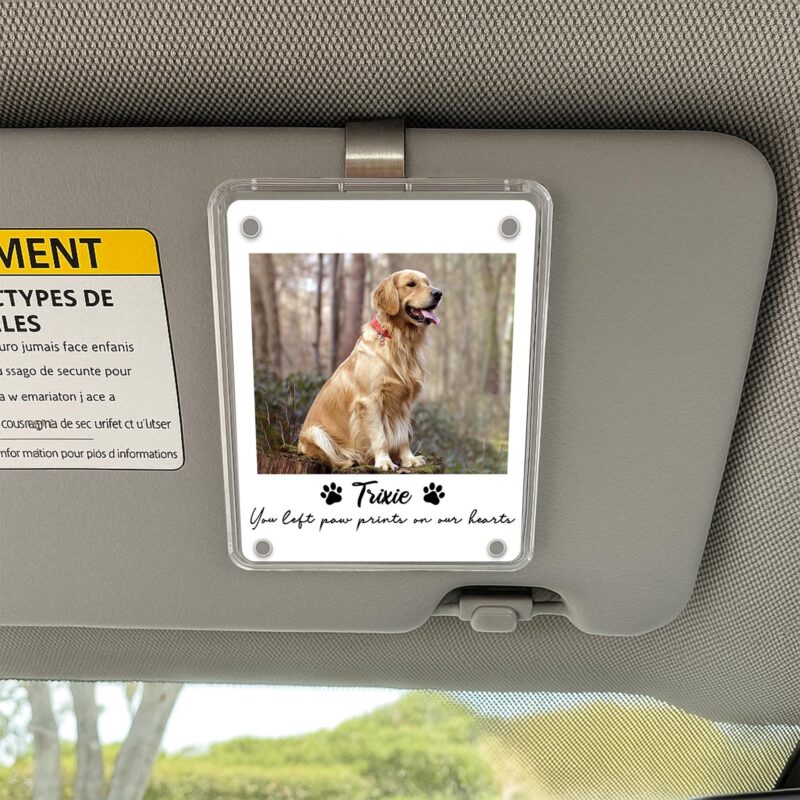 il_fullxfull.6855696428_gj58 Custom Pet Photo Memorial Father Day Car Visor Clip