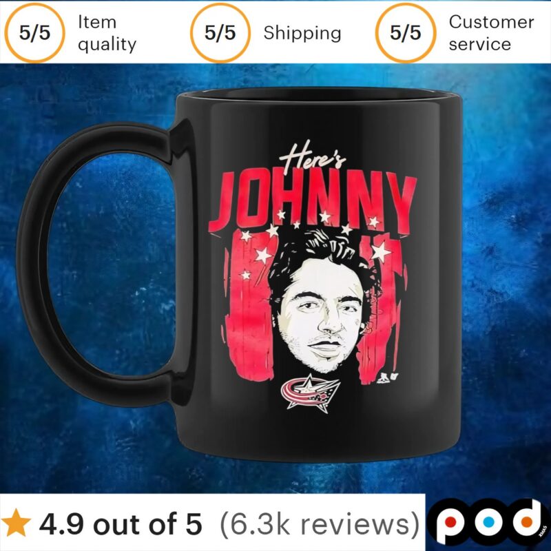 Here’s Johnny Gaudreau Columbus Blue Jackets T Shirt