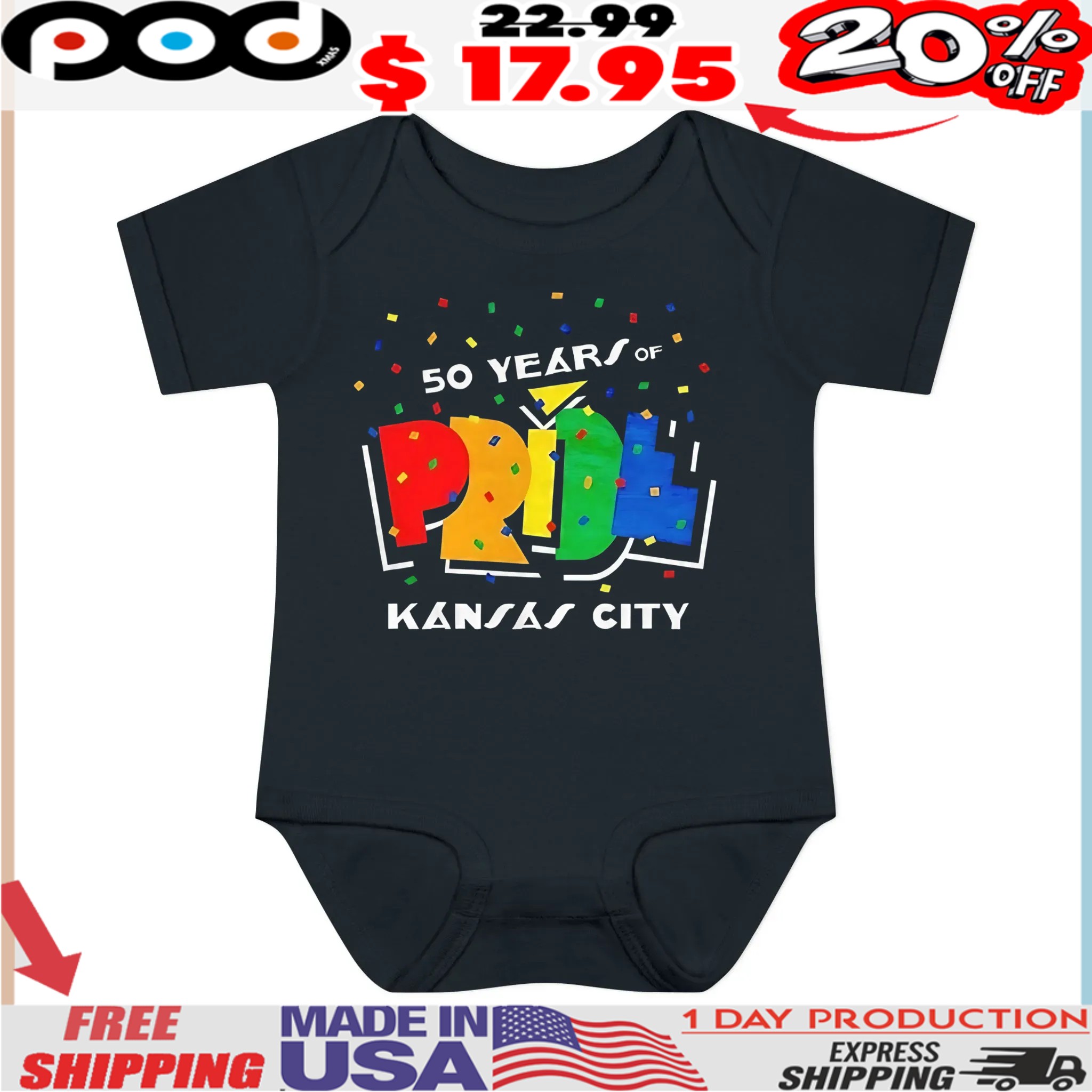 50 years of pride Kansas City T Shirt