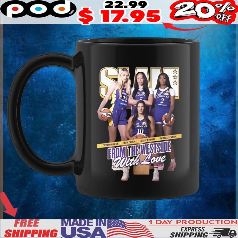 Cameron Brink Kelsey Plum Dearica Hamby And Rickea Jackson For Los Angeles Sparks Slam T Shirt