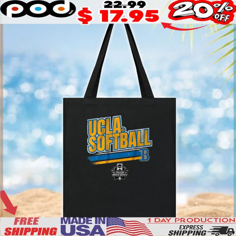 UCLA Softball Women's College World Series Stripe T Shirt UCLA Softball Women's College World Series Stripe T Shirt