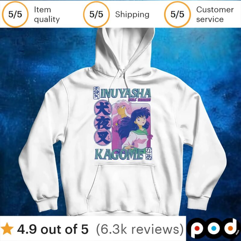 InuYasha half Demon Kagome Duo Glitter T Shirt InuYasha half Demon Kagome Duo Glitter T Shirt