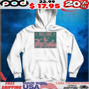 Wallows Info Wallows Model and More Usa Tour 2025 T shirt
