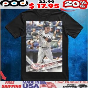 Aaron Judge New York Yankees MLB baseball card player t shirt