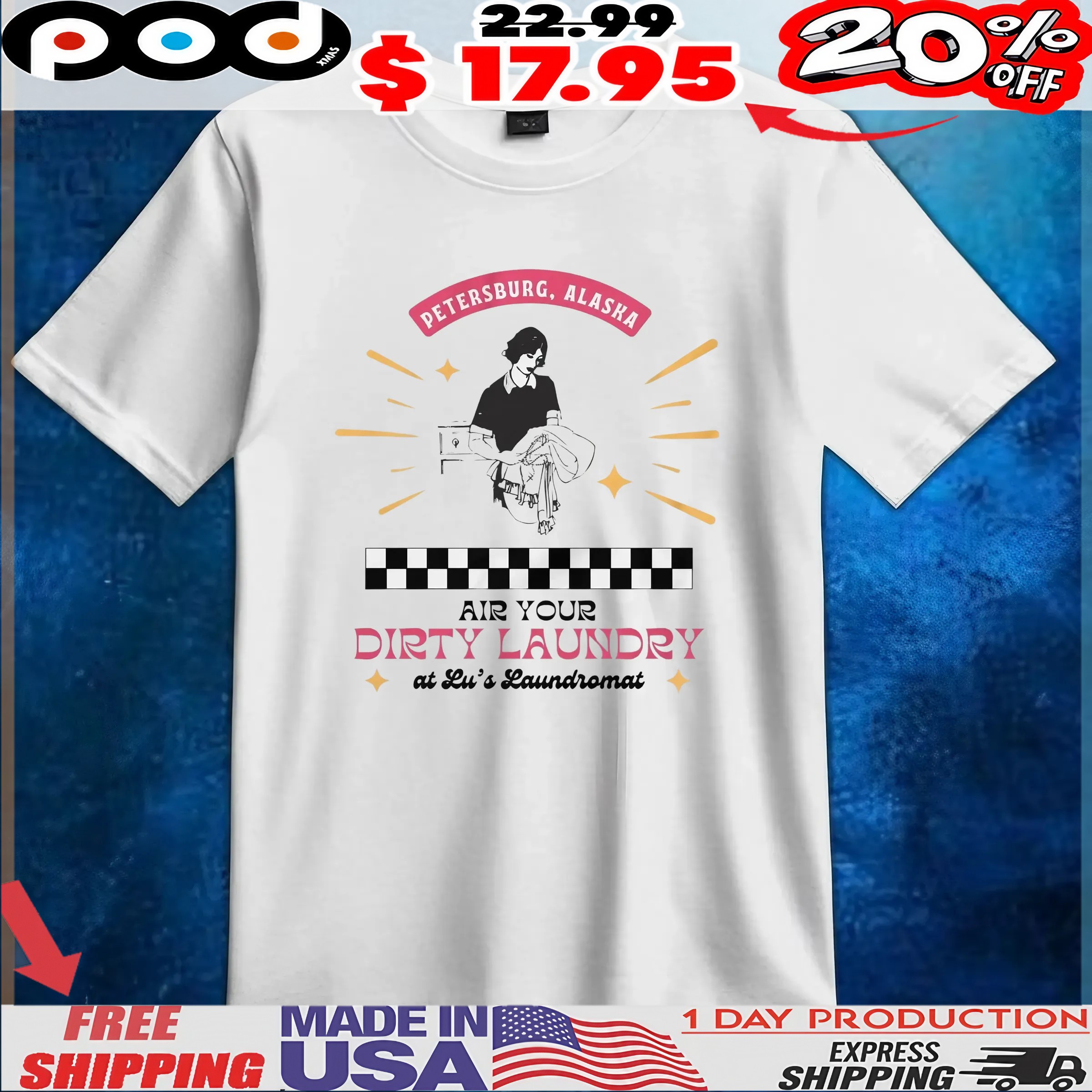 Air Your Dirty Laundry At Lu's Laundromat T Shirt Air Your Dirty Laundry At Lu's Laundromat T Shirt