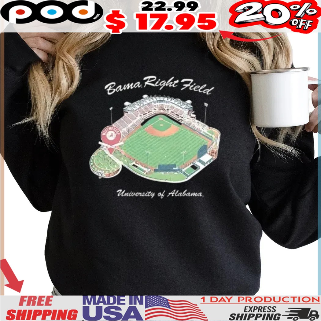 Alabama Crimson Tide Alabama Right Field university of Alabama Sewell Thomas Stadium shirt