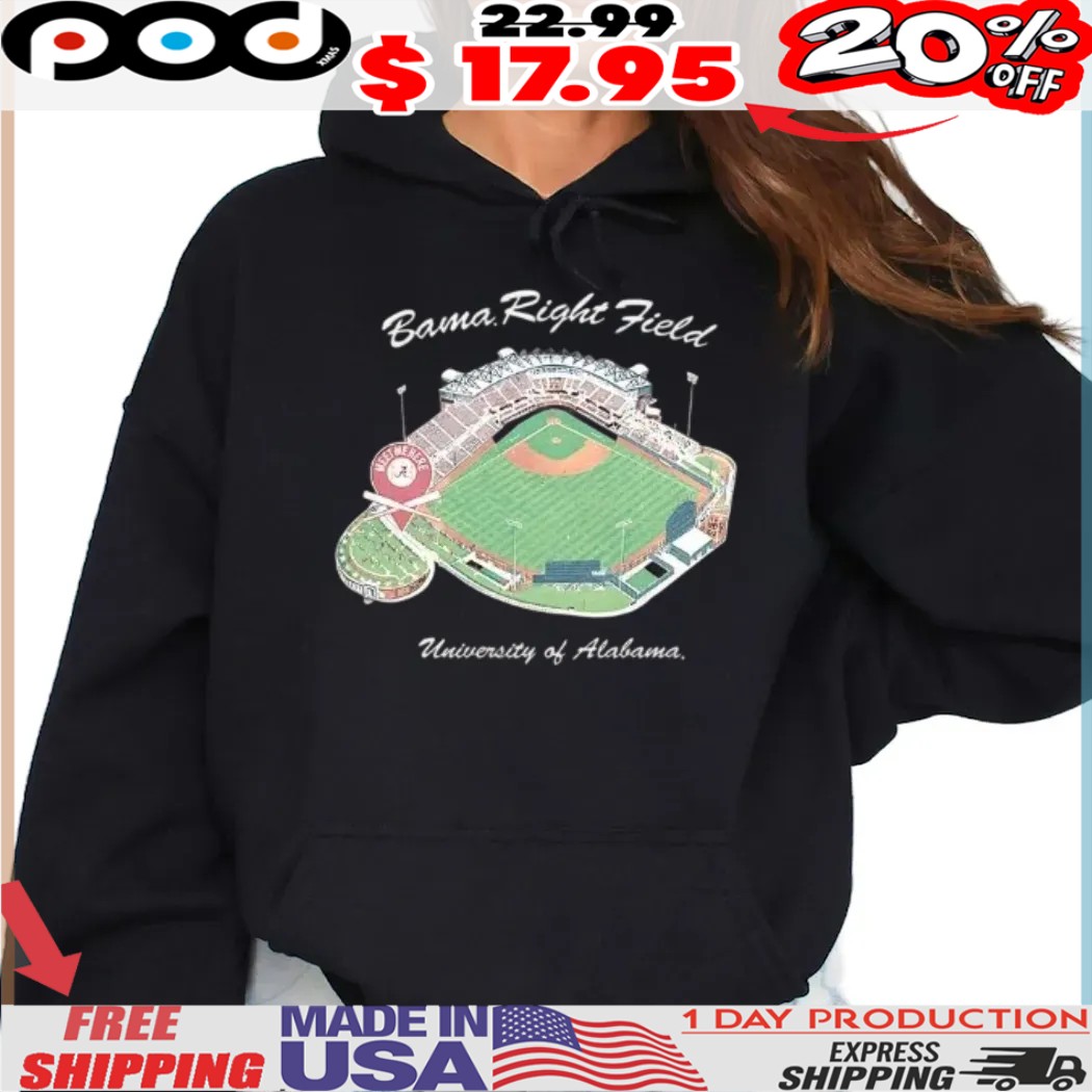 Alabama Crimson Tide Alabama Right Field university of Alabama Sewell Thomas Stadium shirt
