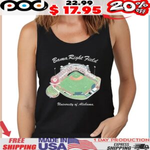 Alabama Crimson Tide Alabama Right Field university of Alabama Sewell Thomas Stadium shirt
