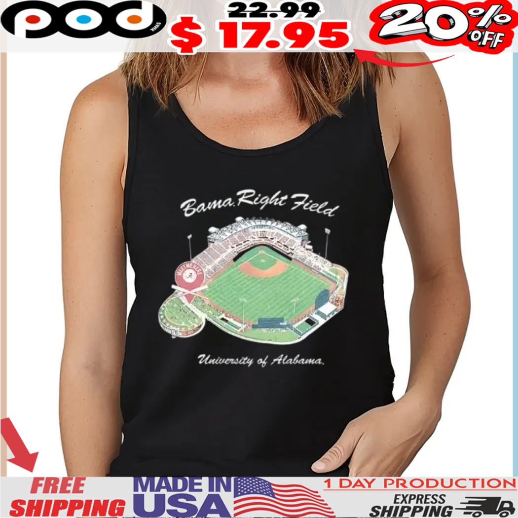 Alabama Crimson Tide Alabama Right Field university of Alabama Sewell Thomas Stadium shirt