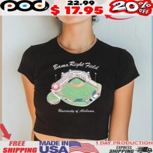 Alabama Crimson Tide Alabama Right Field university of Alabama Sewell Thomas Stadium shirt