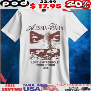 Alessia Cara Love and Hyperbole World Tour 2025 t shirt