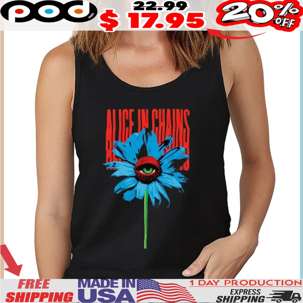 Alice In Chains Blue Eye Flower Shirt Alice In Chains Blue Eye Flower Shirt