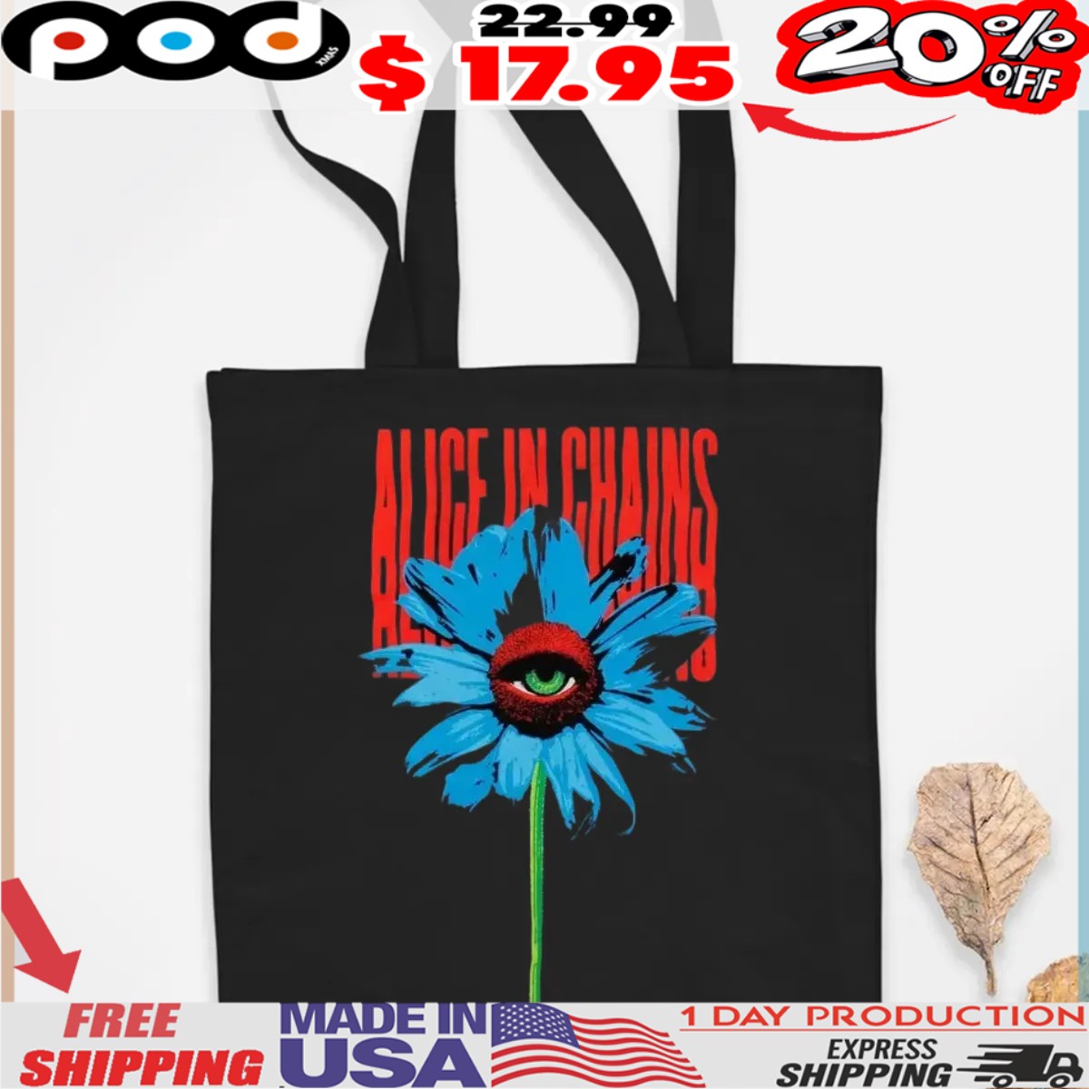 Alice In Chains Blue Eye Flower Shirt Alice In Chains Blue Eye Flower Shirt