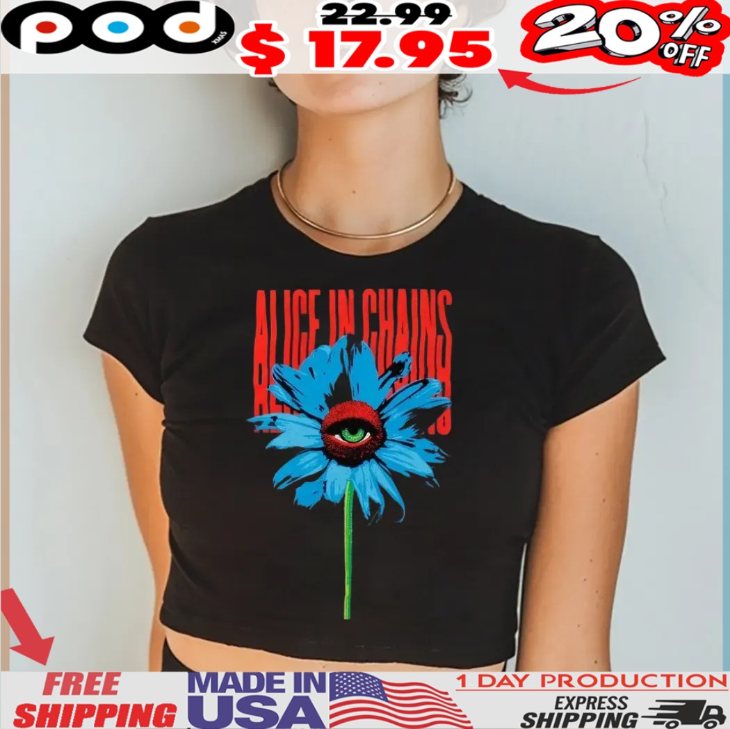 Alice In Chains Blue Eye Flower Shirt Alice In Chains Blue Eye Flower Shirt