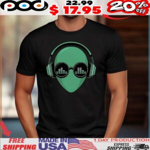 Alien Headphones Equaliser shirt