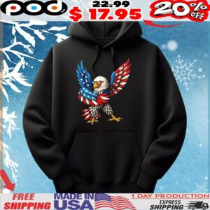 American flag USA dabbing bald eagle patriotic 4th of july t shirt