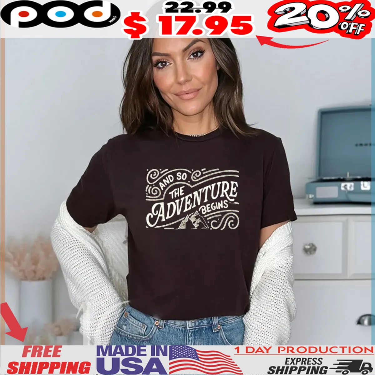 And so The Adventure begins vintage shirt