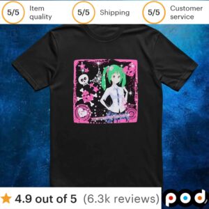 Anime Girl Bling T Shirt