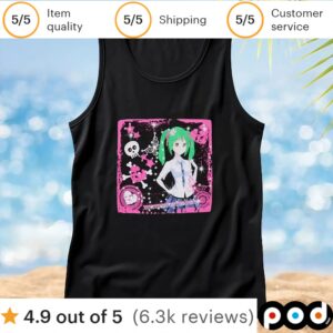 Anime Girl Bling T Shirt