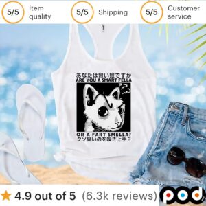 Anime are you a smart fella or a fart smella shirt