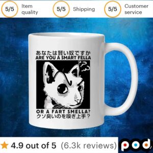 Anime are you a smart fella or a fart smella shirt