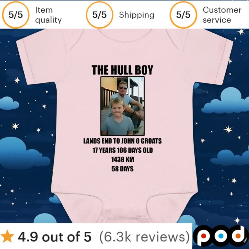 The hill boy lands end to John O’groats 17 years 106 days old 1438 km 58 days t shirt
