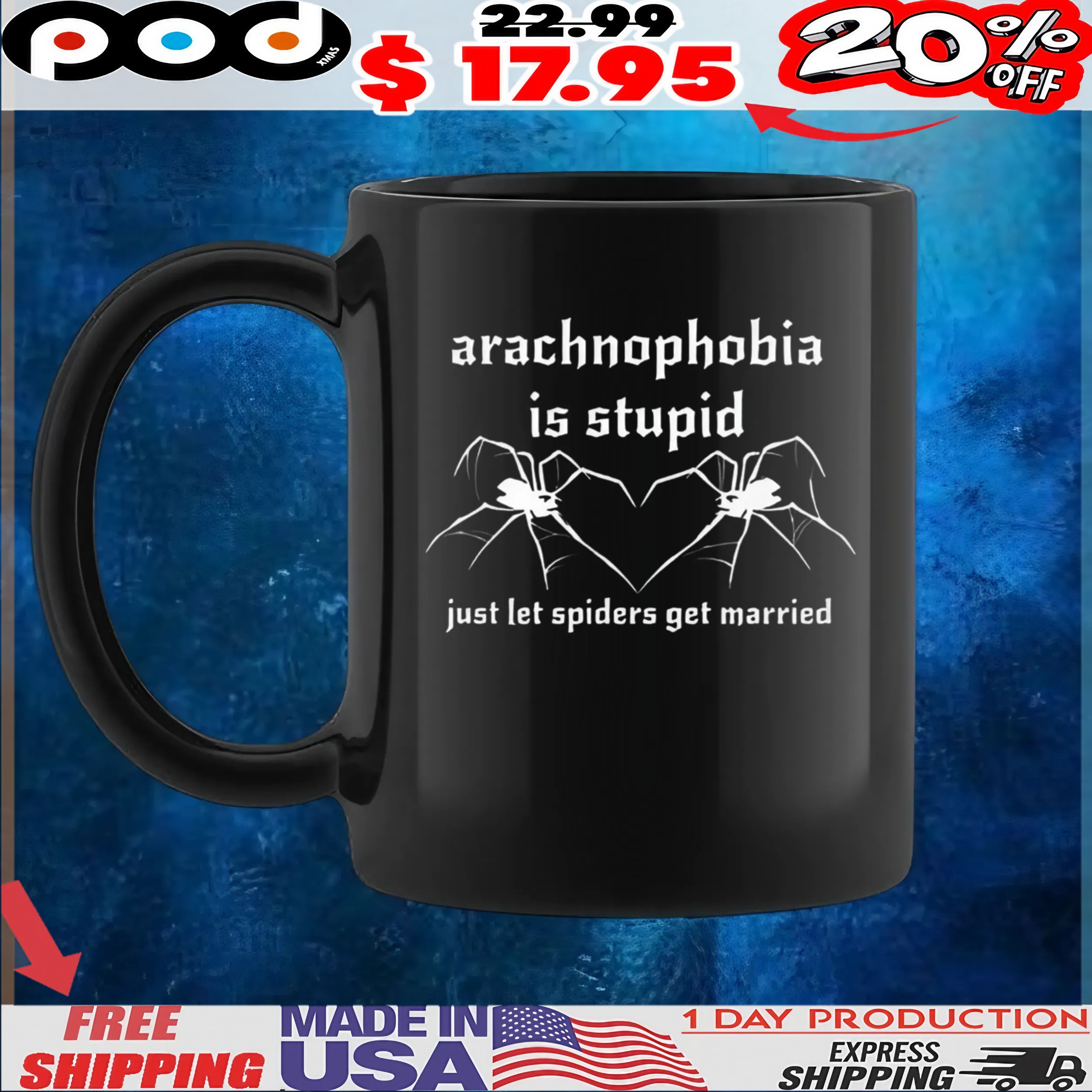 Arachnophobia is stupid just let the spiders get married t shirt