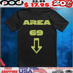 Area 69 down arrow t shirt