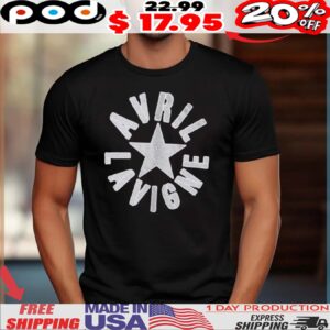 Avril Lavigne Glitter Star Logo Shirt