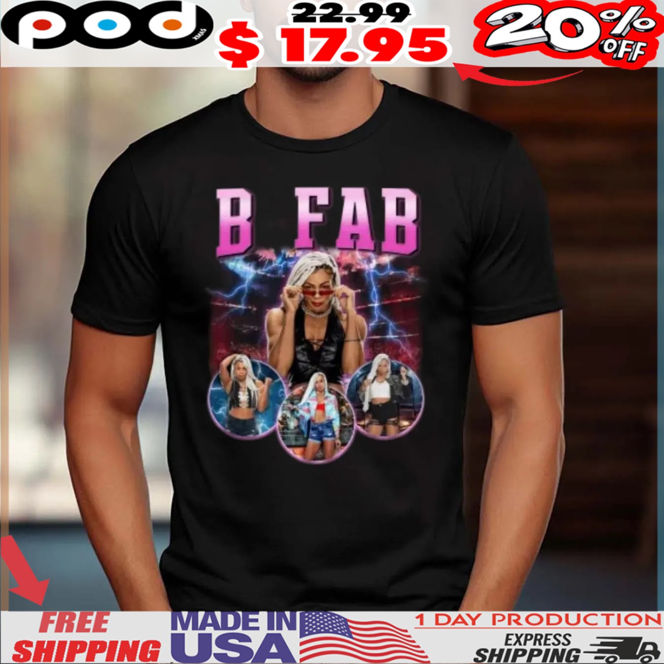 B-FAB Vintage Bootleg Style Shirt