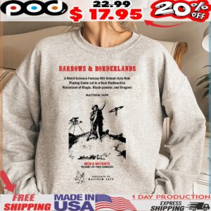 BARROWS & BORDERLANDS A Weird Science Fantasy Old-School style Role shirt