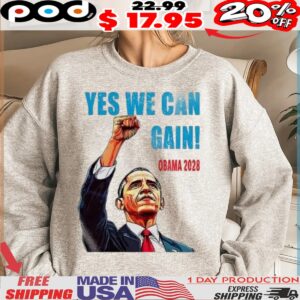 Barack Obama for president yes we can again Obama 2028 shirt