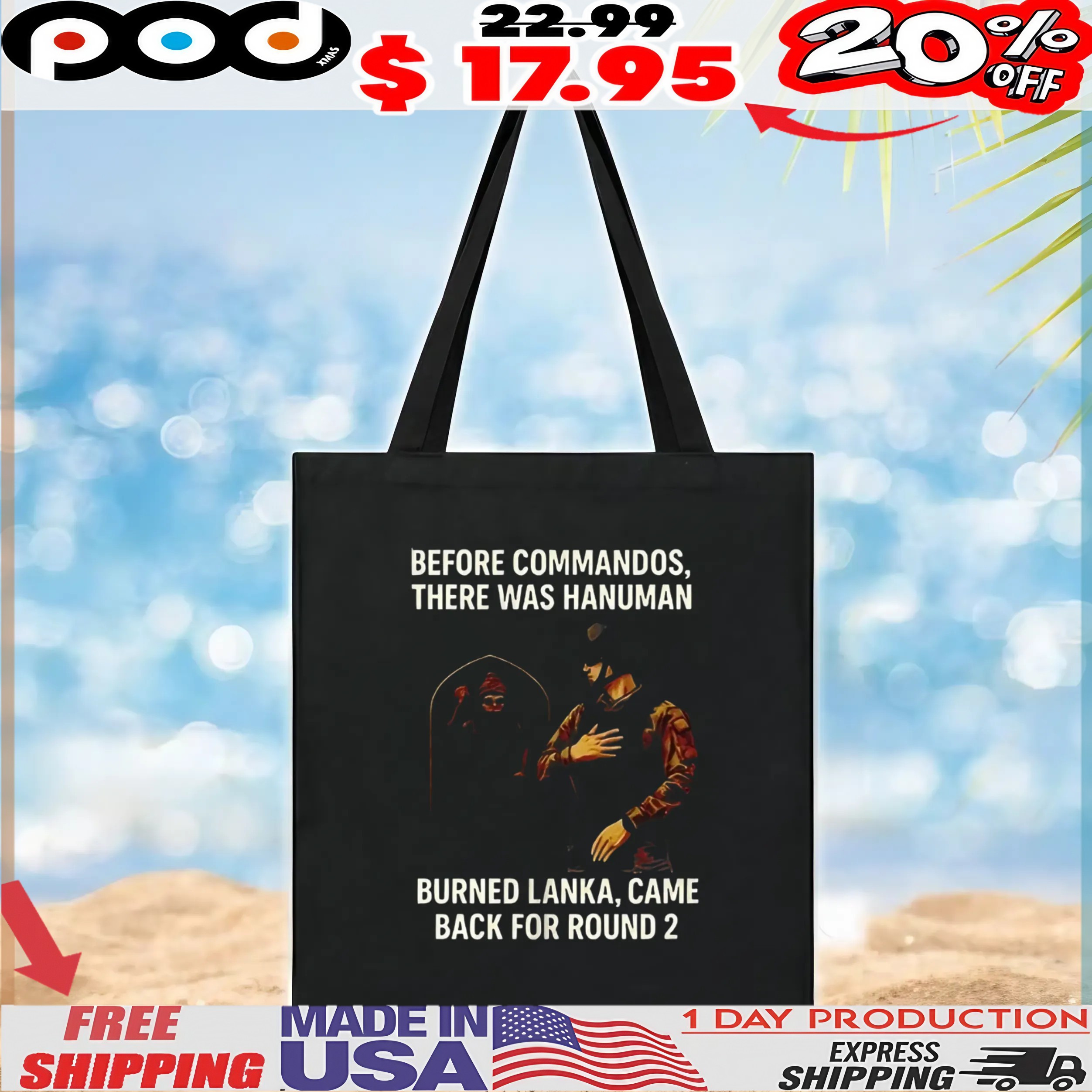 Before commandos there was hanuman burned lanka came back for round 2 t shirt