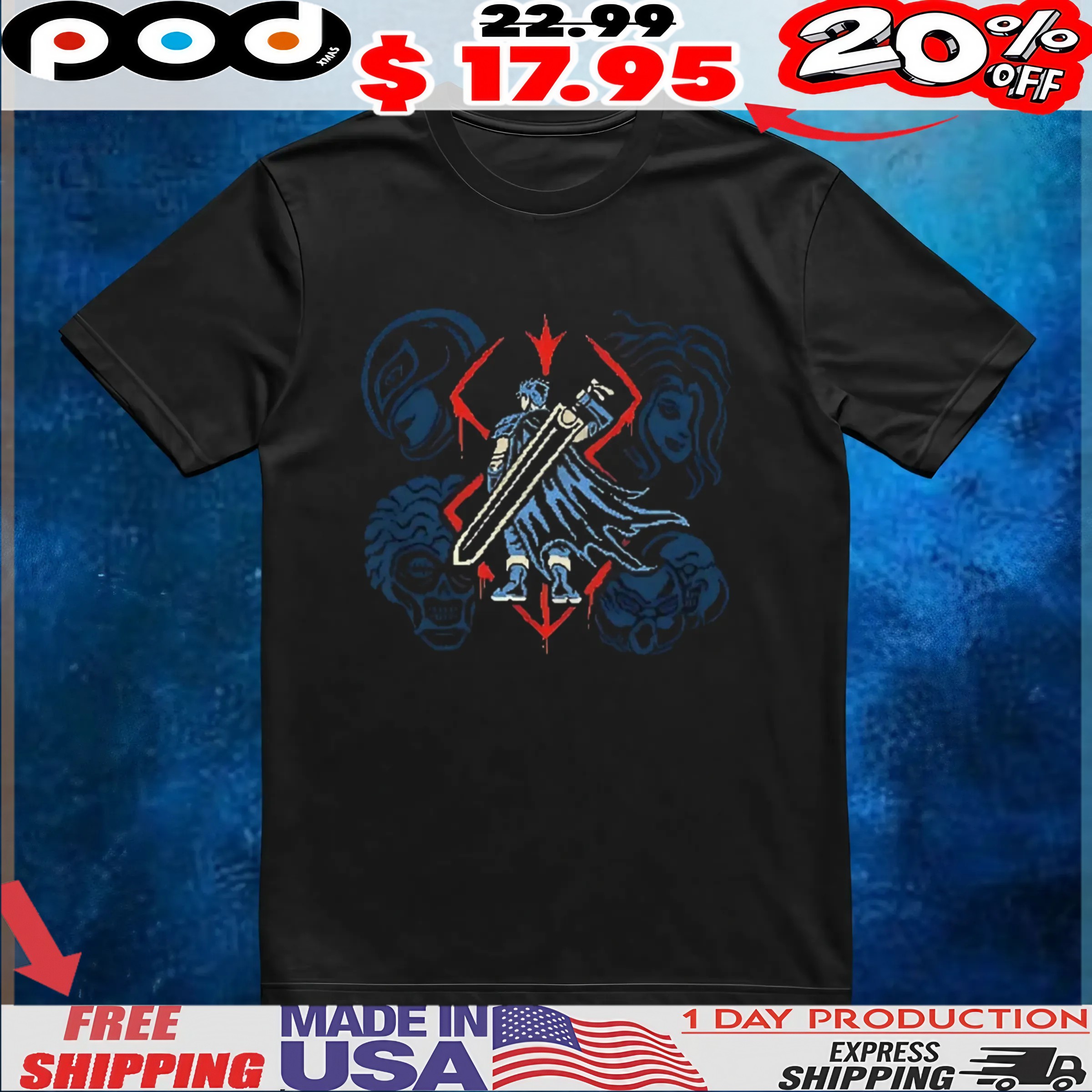 Berserk Evil Omen t shirt