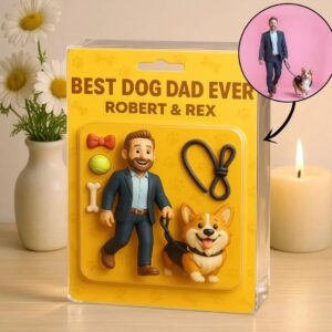 Best Dog Dad Ever Father's Day Gift Personalized Acrylic Plaque
