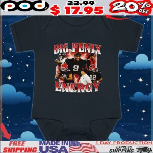 Big Penix Energy Michael Penix Jr Atlanta Falcons Vintage Bootleg Style T Shirt