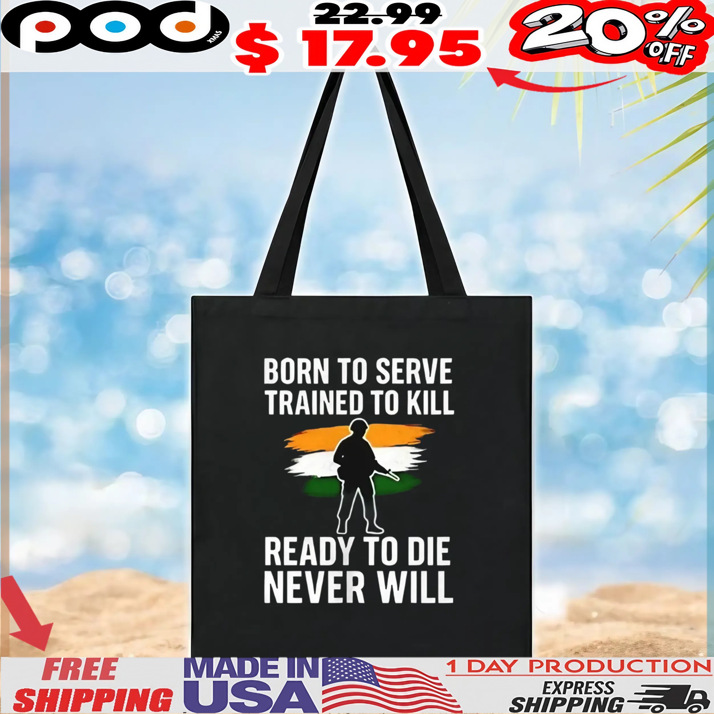 Born to serve trained to kill ready to die never will t shirt