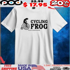 Brand ambassador cycling frog t shirt