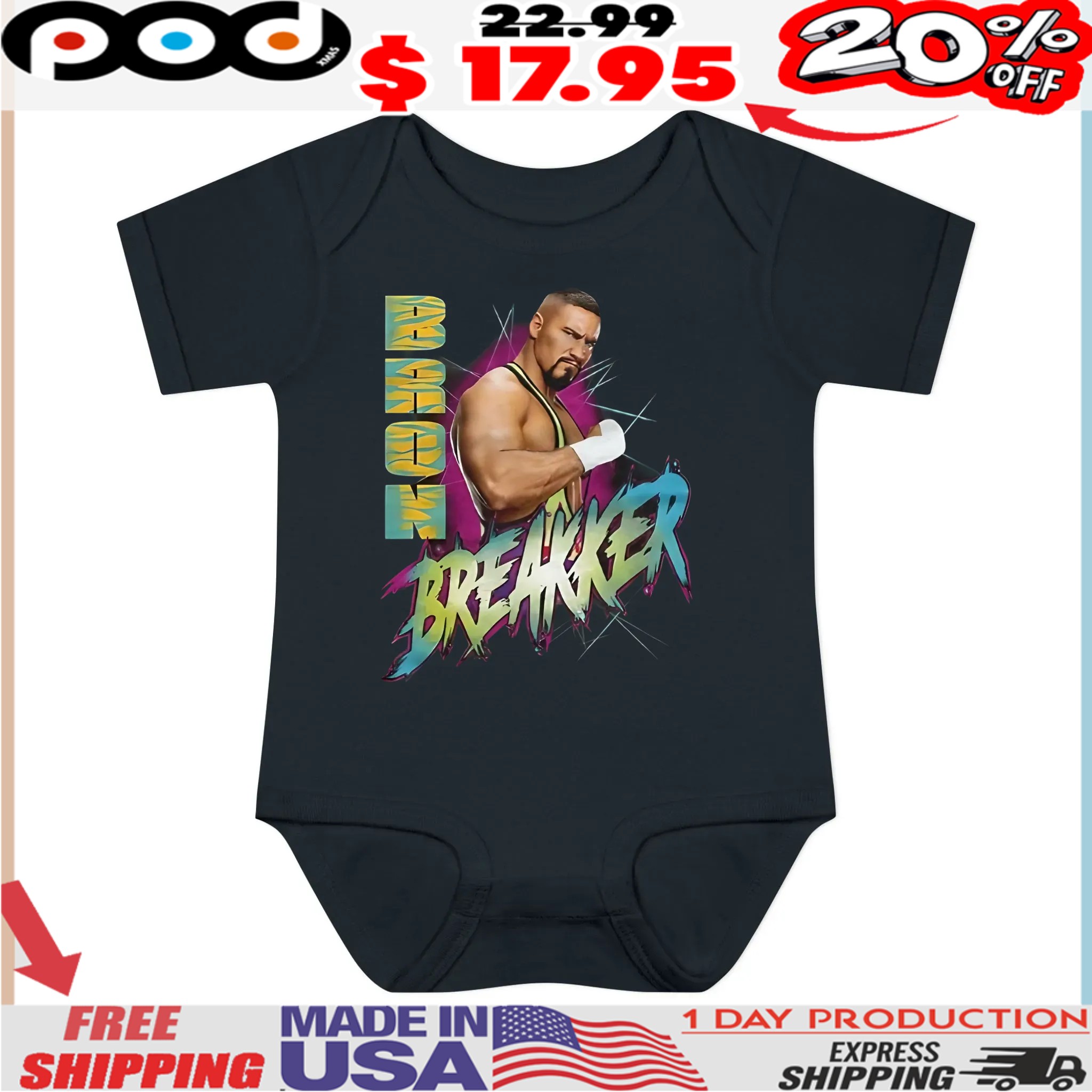 Bron Breakker grunge WWE T Shirt