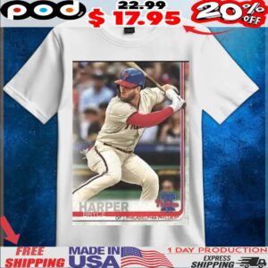 Bryce Harper Philadelphia Phillies MLB baseball card player t shirt