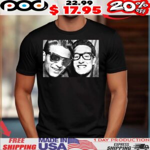 Buddy Holly And Waylon Jennings Photobooth Smiling Shirt