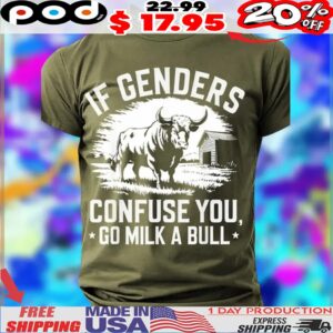 Buffalo If Genders Confuse You, Go Milk A Bull Shirt