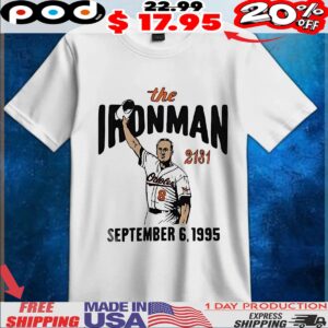 Cal Ripken Jr Baltimore Orioles MLB baseball player graphic t shirt