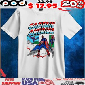 Captain America Sam Wilson Marvel comic t shirt