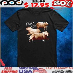 Capybara chill life t shirt