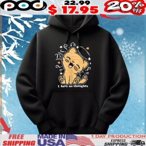 Cat I have no thoughts t shirt