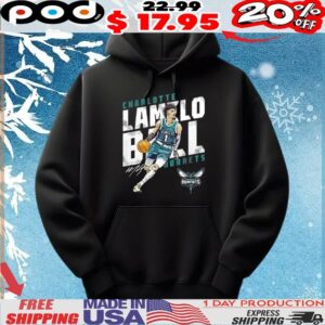 Charlotte Lamelo Ball Hornets Basketball Player Slant Signature Vintage Shirt