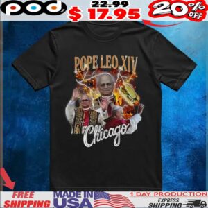 Chicago Pope Francis Leo 14 Hot Dog Vintage Bootleg Style Shirt