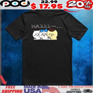 Chiikawa Hachiware and Kurimanju haaaa t shirt